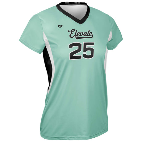 CustomFuze Women's Quick Turn Cap Sleeve Jersey