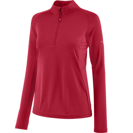 Mizuno Women's Performance 1/4 Zip Red - 1