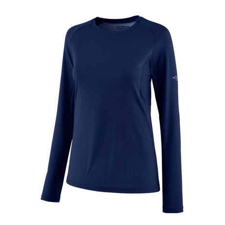 Mizuno Women's Performance Long Sleeve Warm-Up Navy - 1