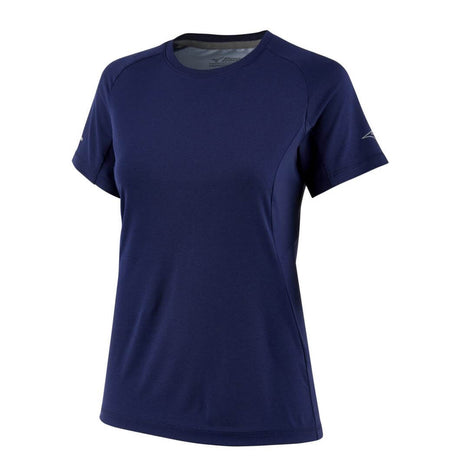 Mizuno Women's Performance Short Sleeve Warm-Up Navy - 1