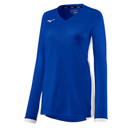 Mizuno Women's Spike Long Sleeve Jersey Royal - 1