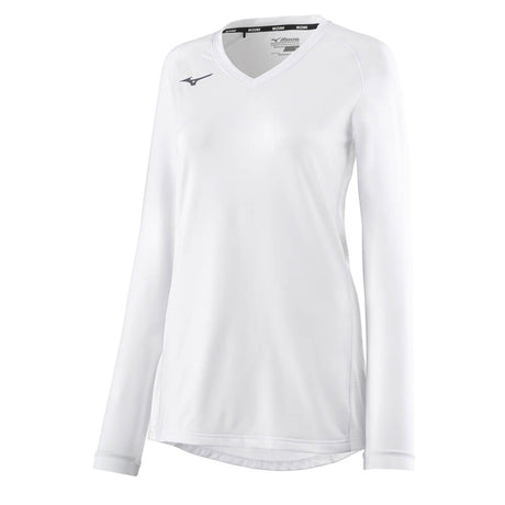 Mizuno Women's Spike Long Sleeve Jersey White - 1