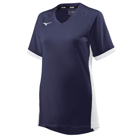 Mizuno Women's Spike Short Sleeve Jersey Navy - 1