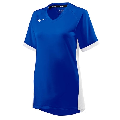 Mizuno Women's Spike Short Sleeve Jersey Royal - 1