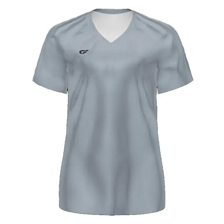 CustomFuze Women's Stocked Sublimated Short Sleeve Volleyball Jersey blue grey