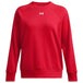 Under Armour Women's Rival Fleece Crew red
