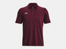 Under Armour Men's Team Tech Polo Maroon - 4