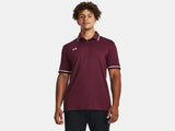 Under Armour Men's Team Tipped Polo Maroon - 1