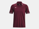 Under Armour Men's Team Tipped Polo Maroon - 4