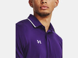 Under Armour Men's Team Tipped Polo Purple - 6
