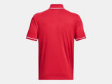 Under Armour Men's Team Tipped Polo Red - 5
