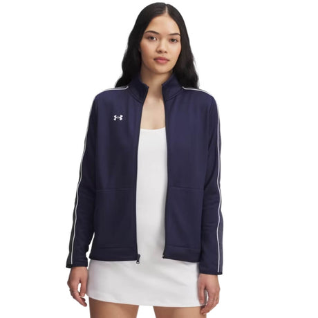 Under Armour Women's Command Warm Up Full-Zip White - 1