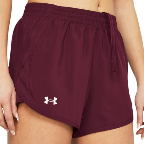 Under Armour Women's Fly-By Short - 3" Inseam - Maroon - 1