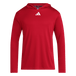 adidas Men's D4T Long Sleeve Lightweight Hoodie Red