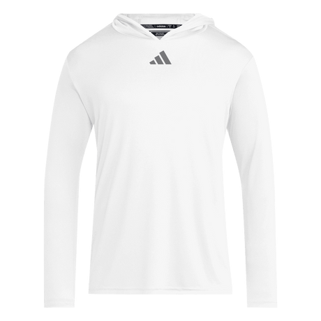 adidas Men's D4T Long Sleeve Lightweight Hoodie White