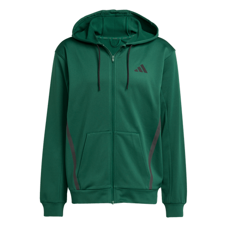 adidas Men's Game&Go Full Zip Hoodie Dark Green