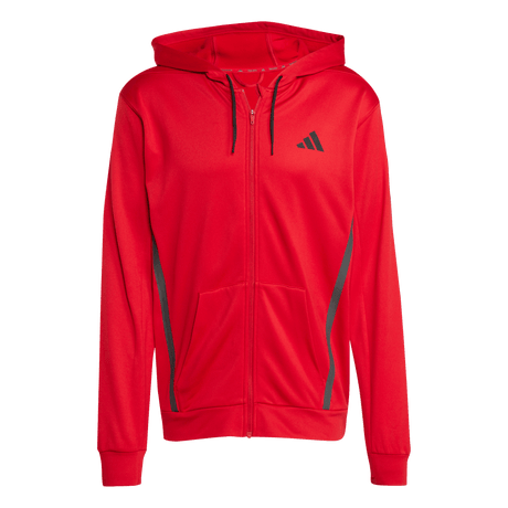 adidas Men's Game&Go Full Zip Hoodie Red