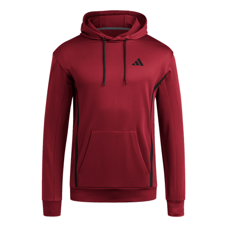 adidas Men's Game&Go Hoodie Burgundy - 1