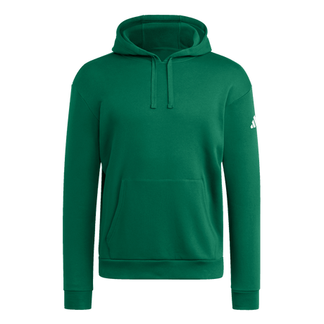 adidas Men's Travel Fleece Hoodie Dark Green - 1