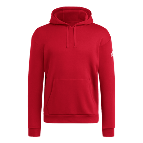 adidas Men's Travel Fleece Hoodie Red - 1