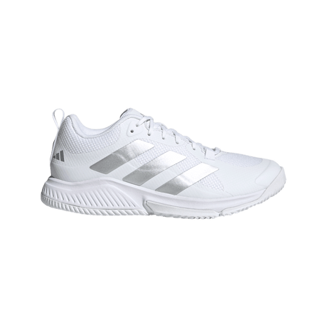 adidas Women's Court Team Bounce 2.0 Volleyball Shoe White Silver - 1