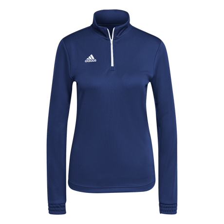 adidas Women's Entrada 22 1/4 Zip Navy - 1