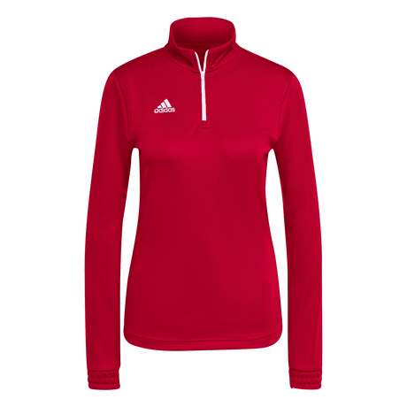 adidas Women's Entrada 22 1/4 Zip Red - 1