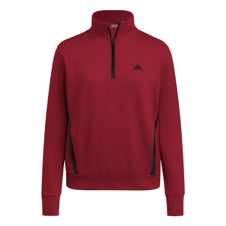 adidas Women's Game&Go 1/4 Zip Burgundy - 1