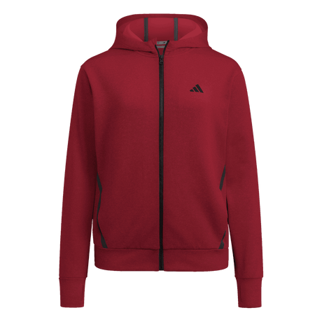 adidas Women's Game&Go Full Zip Hoodie Burgundy - 1