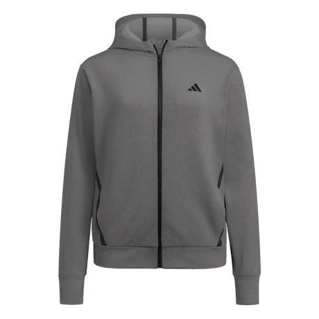 adidas Women's Game&Go Full Zip Hoodie Dark Gray - 1
