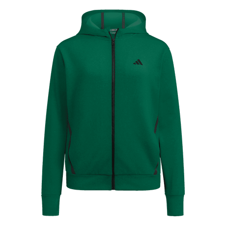 adidas Women's Game&Go Full Zip Hoodie Dark Green - 1