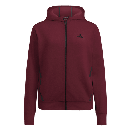 adidas Women's Game&Go Full Zip Hoodie Maroon - 1