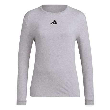 adidas Women's Gametime Long Sleeve Jersey Light Gray - 1