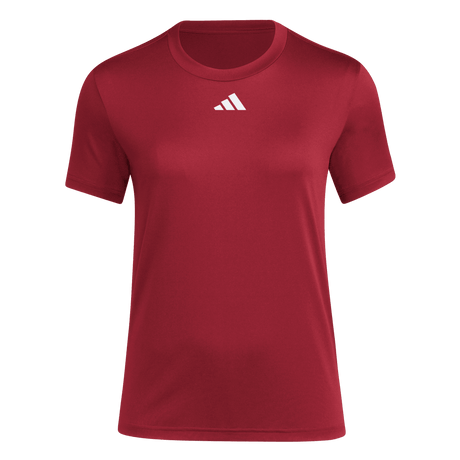 adidas Women's Gametime Short Sleeve Jersey Burgundy_1