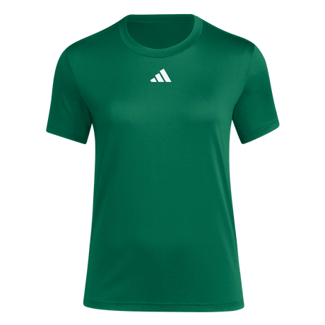 adidas Women's Gametime Short Sleeve Jersey Dark Green - 1