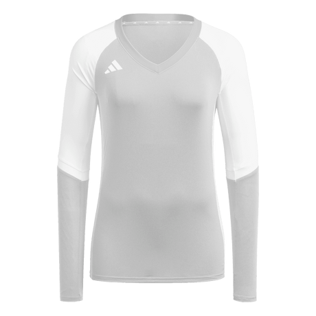 adidas Women's Quickset 25 Long Sleeve Jersey Light Gray - 1