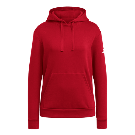 adidas Women's Travel Fleece Hoodie Red - 1