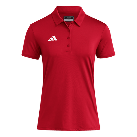 adidas Women's Ultimate365 Solid Polo Red - 1