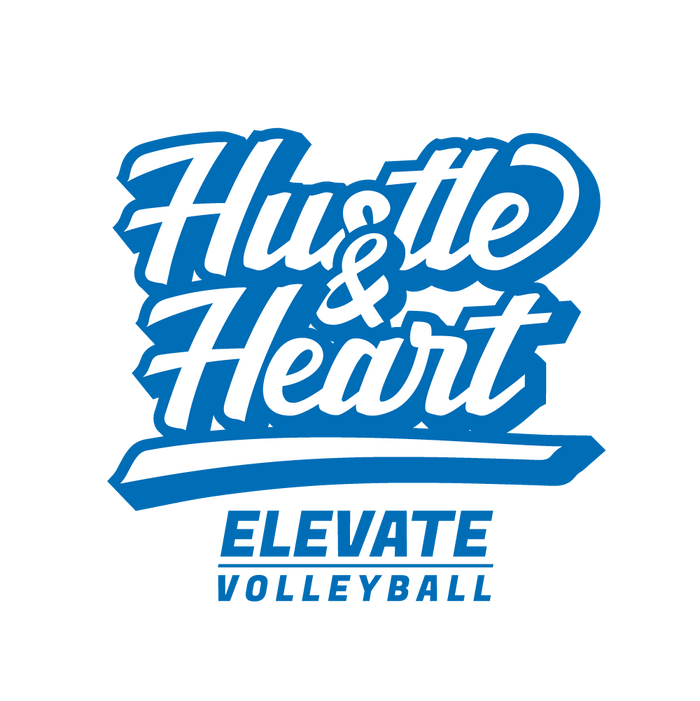 elevate volleyball hustle and heart design option 024 spirit store all volleyball