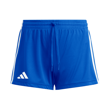 adidas Women's Three Stripe Short - 3" Inseam blue front