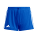 adidas Women's Three Stripe Short - 3" Inseam blue front