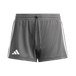 adidas Women's Three Stripe Short - 3" Inseam dark grey front
