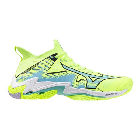 Mizuno Unisex Wave Lightning Neo 3 Volleyball Shoe Neo Lime Misty Blue - 1