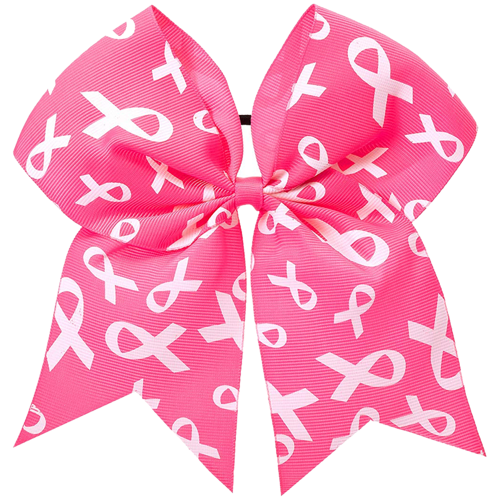 Pink Ribbon Hair Bow - Pink