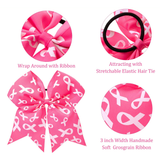 Pink Ribbon Hair Bow - Pink