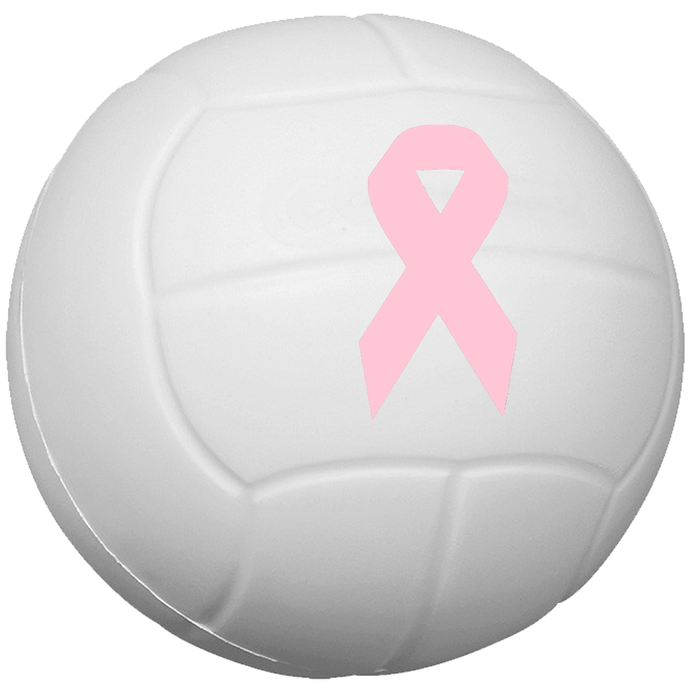 Pink Ribbon Squish Mini Volleyball